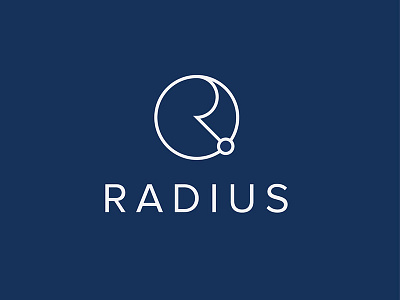 Radius logo design design logo vector