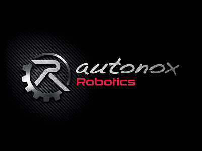 Logo design for autonox Robotics design icon logo typography vector