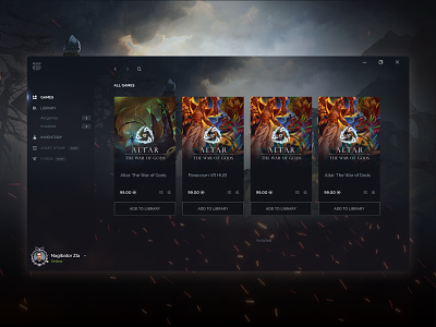 Game Launcher Concept
