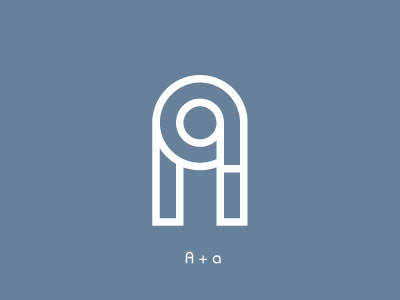A monogram identity letter logo monogram outlines typography