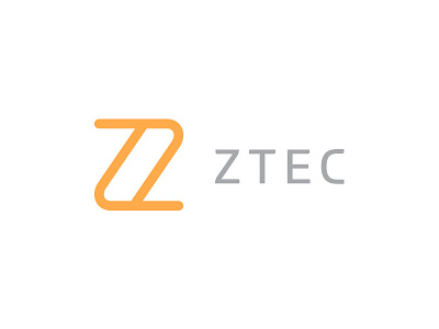 ZTEC logo Rebound identity lettering logo design orange type typography z