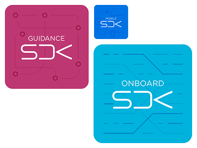 SDK iconset concept geometric icons key visual sdk