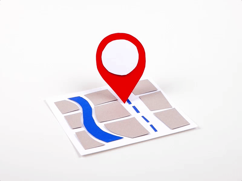 Baidu Maps animation animation baidu concept location map paper paper cut stop motion