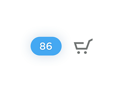 Online Store component badge cart component ecommerce mobile navigation round shadow simple