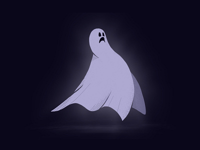 Ghost drawing ghost illustration ipad pencil procreate