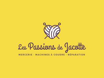 Les Passions de Jacotte brand design brand identity design elementor haberdashery logo notions store wordpress