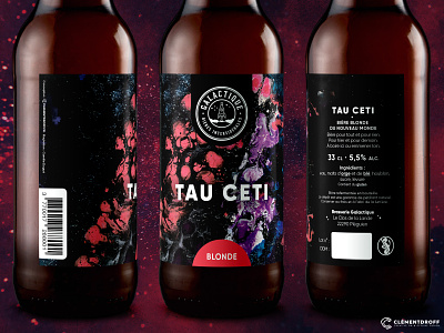 Tau Ceti - Beer label beer beer label brand design brand identity branding brewery branding craft beer craft brewery craftbeer design graphic design