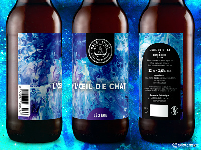 L'Oeil de chat - Beer label brand design brand identity brewery brewery branding craft beer craft brewery craftbeer graphic design illustration logo