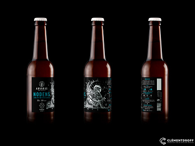 Arvarus "Nodens" beer label beer brand design brand identity branding brewery brewery branding craft beer craft brewery craftbeer design