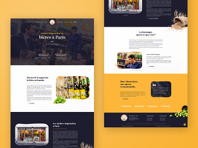 Bière Masterclass Webdesign
