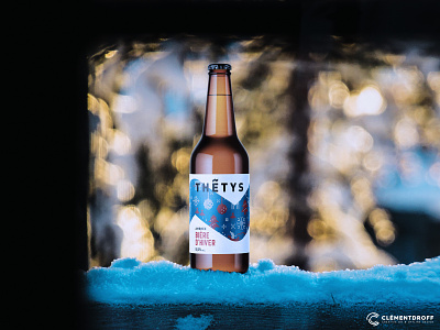 Thétys Bière d'Hiver (Winter Ale) brand design brand identity branding brewery craft beer craft brewery design graphic design illustration logo