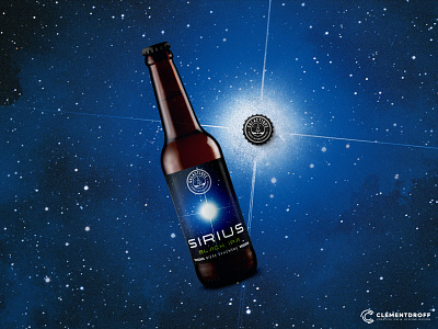 "Sirius" Black IPA Beer by Galactique brewery brand design brand identity branding brewery craft beer craft brewery design graphic design logo