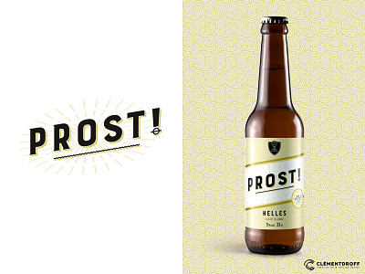 Prost! beer label for Athanor brewery brand design brand identity branding brewery craft beer craft brewery design graphic design logo