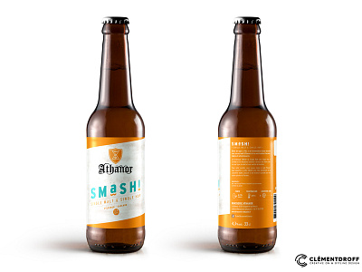 Athanor SMaSH! brand design brand identity craft beer design label design