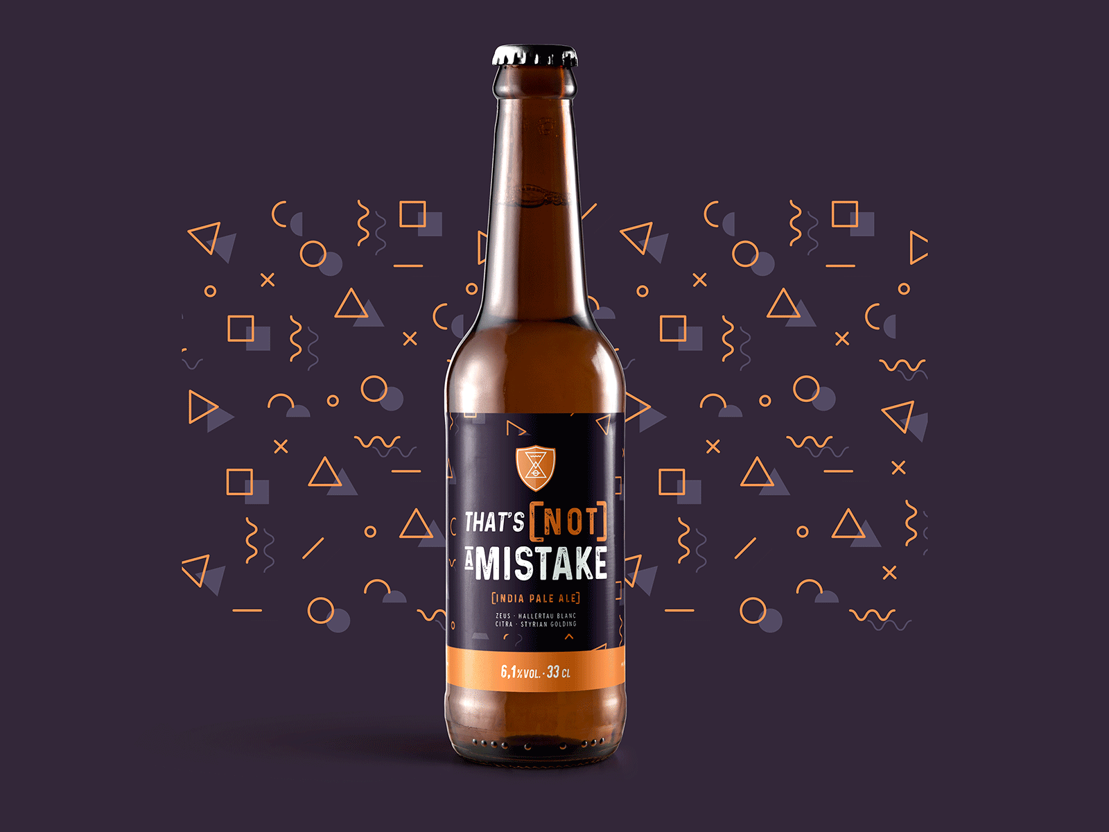 "That's not a mistake" IPA - ATHANOR brewery, France brand design brand identity branding brewery brewery branding craft beer craft brewery craftbeer design hop hoppy india pale ale