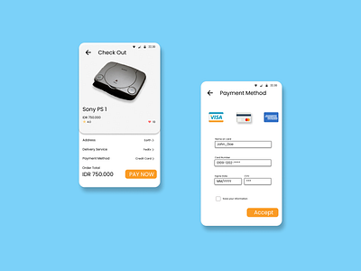 DailyUI.co Day-2 Checkout Payment design mobile mobile app mobile app design mobile design ui uiux ux
