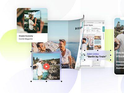 Sharing across social branding design illustration issuu magazines publishing vector webdesign