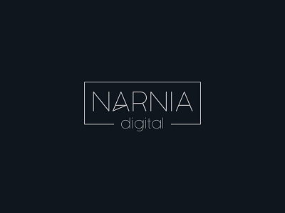 Narnia Digital branding design flat graphic design illustration illustrator logo minimal typography vector