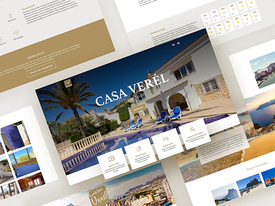 Casa Verèl concept web design accommodation apartement booking concept desktop house mockup real estate rent rental ui webdesign