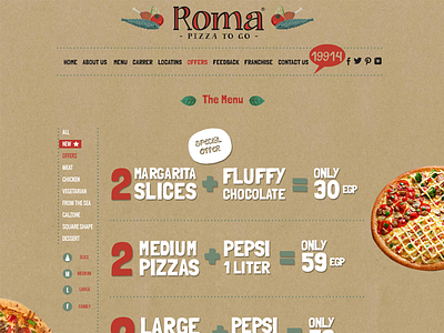 Roma design ui design ui web site web