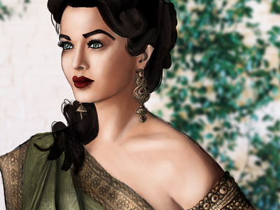 Digital Artwork of Aishwarya Rai