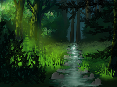 Magical Forest Background