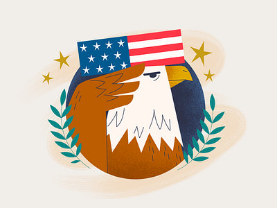 Eagle america animal digital eagle graphic design illustration illustrator memorial day vector