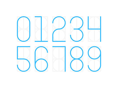 Tube Numbers numbers tubes type typography vector