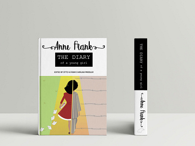 Anne Frank Book Cover Concept adobeillustrator bookcoverdesign illustrations printdesign