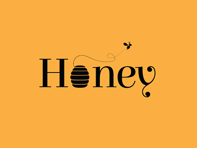 Honey logo honey honey bee honeyconcept honeylogo honeylogoconcept