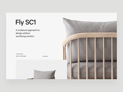 &Tradition Fly SC1 calibre clean concept design furniture interaction neat scandinavian typography ui ukraine ux web web design