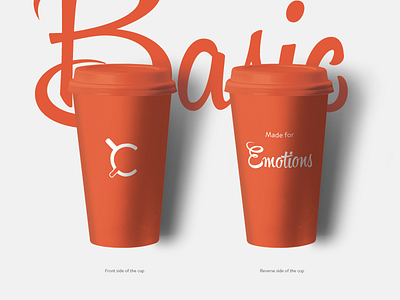 2 Coffee: Basic Cups 2 coffee antage branding coffee cups logo orange