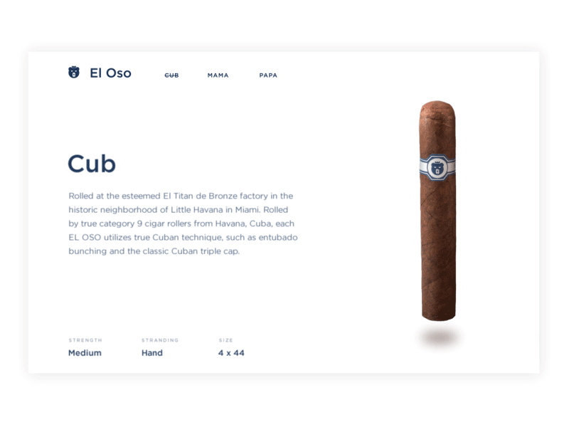 Warped pop-up b2b cigar interaction landing pop up warped web web design