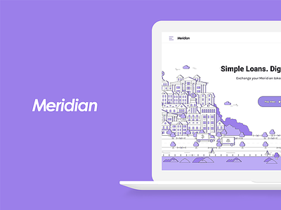 Meridian Website animation crypto currency design interaction meridian responsive web website