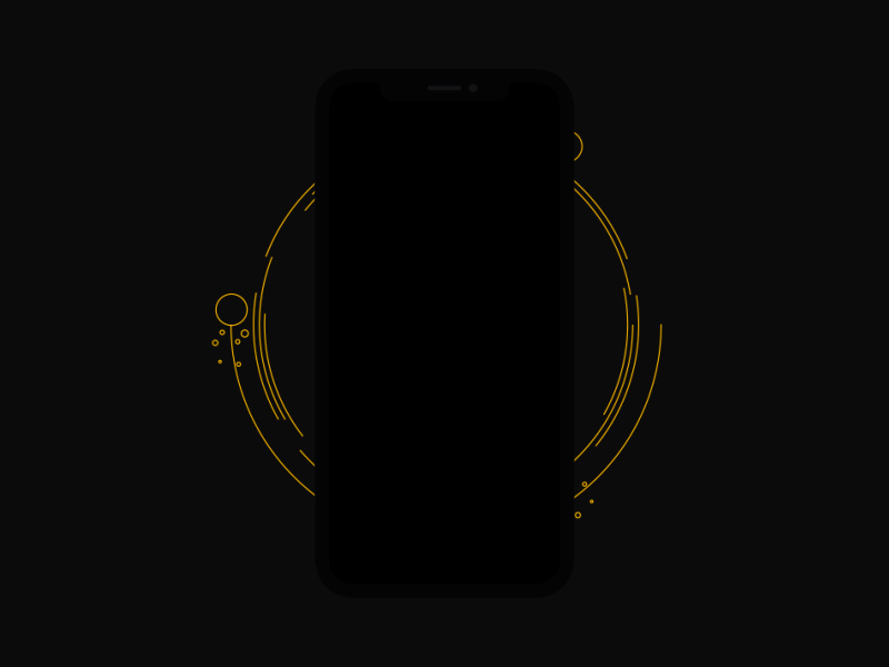 Introduction Screen for Black Honey black design mobile responsive web web design yellow