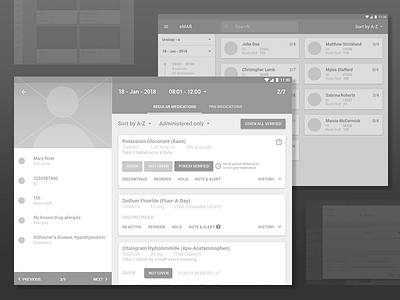 Android app wireframe