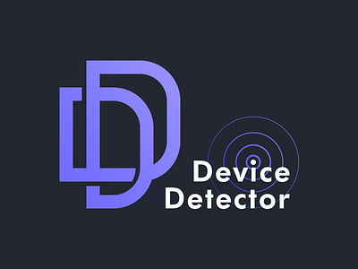 Logo Device detector application design icon logo logotype vector web design