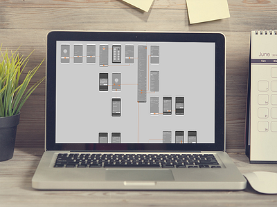 Wireframe for the mobile application