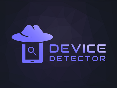 Logo Device detector app design logo typography ui vector web design