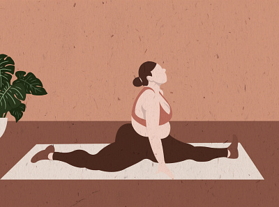 Yoga Pose design flat illustration vector yoga pose