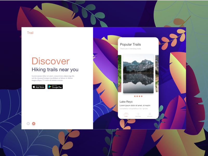 Discover Hiking Trails By Matt Beamish Dribbble Dribbble