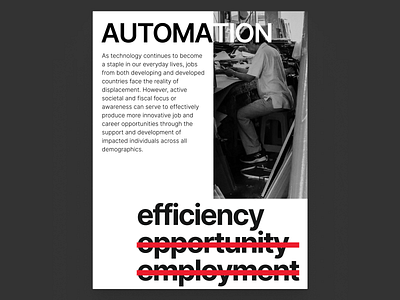 Automation - Poster abstract automation greyscale minimal poster poster design