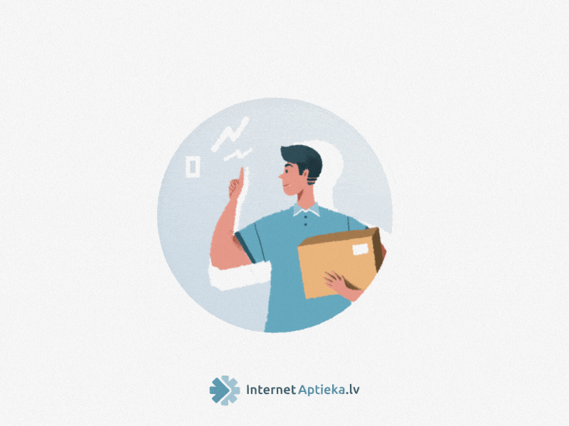 Delivery Man Animation animation design illustration minimal vector web