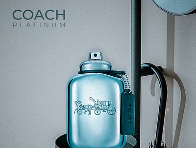 coach platinum advertisement perfume product design scent