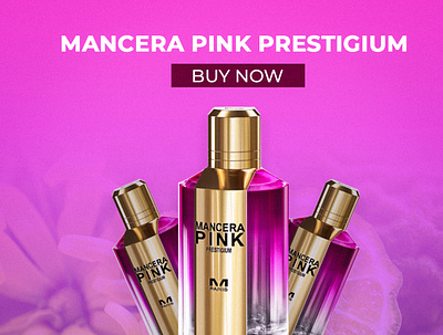 Mancera Pink advertisement perfume product design scent