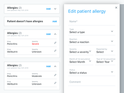 Allergies Component