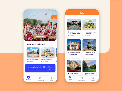 Exploreum - Travel Application app design designer game app inspiration minimal travel app travelling ui ux web