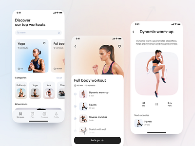 Fitness & Workout Mobile App Concept