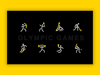 Olympic Games design icon illustration logo ui vector