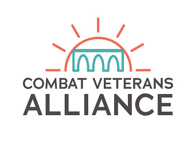 Combat Veterans Alliance branding brochure illustrator logo design